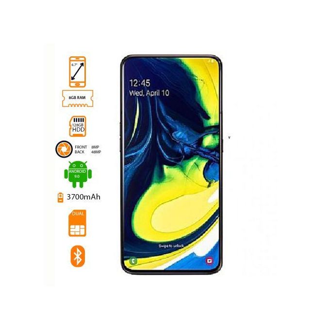 Samsung A805 Galaxy A80 Dual SIM - 128GB - 8GB RAM - Black
