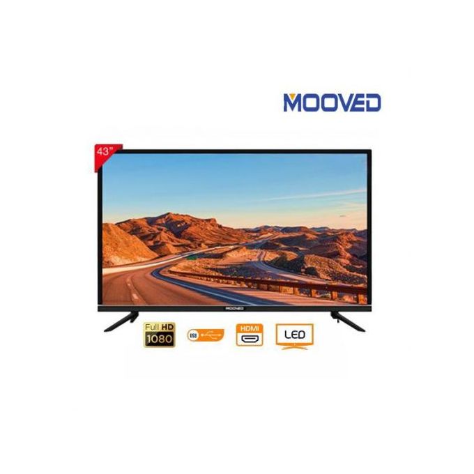 Mooved 32" TV HD Digital Satellite Television - Black- Accra